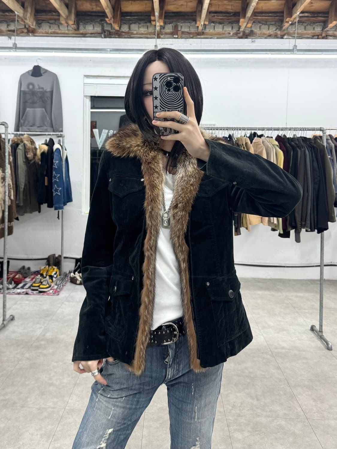 Michel Klein 퍼 자켓 상품이미지1