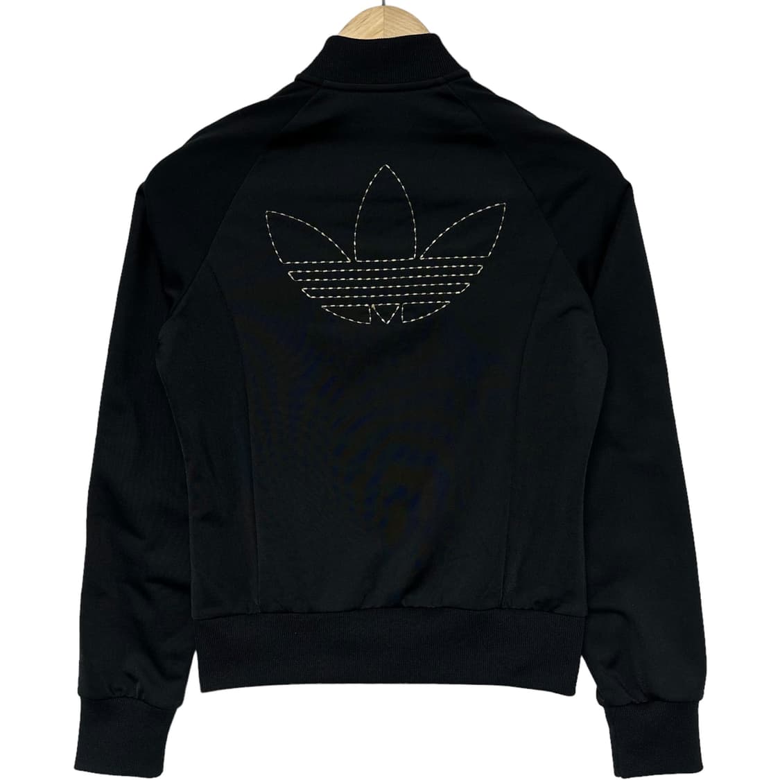 아디다스 우먼스 트레포일 트랙탑 져지 블랙 골드 상품이미지3