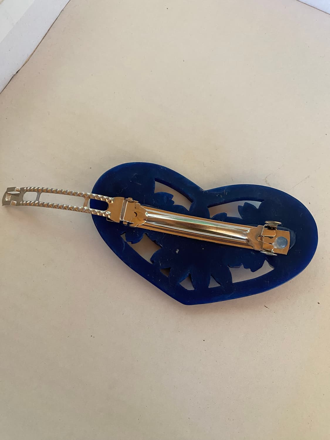 블루 하트 헤어핀 수입 빈티지 상품이미지5