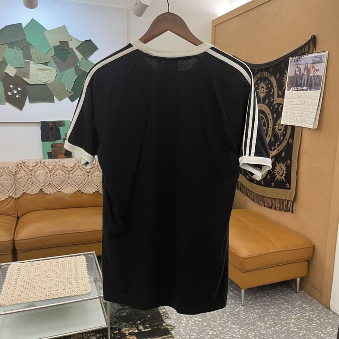 아디다스 아디컬러 클래식 3S 검흰 삼선 반팔티 2XL C12179 상품이미지4