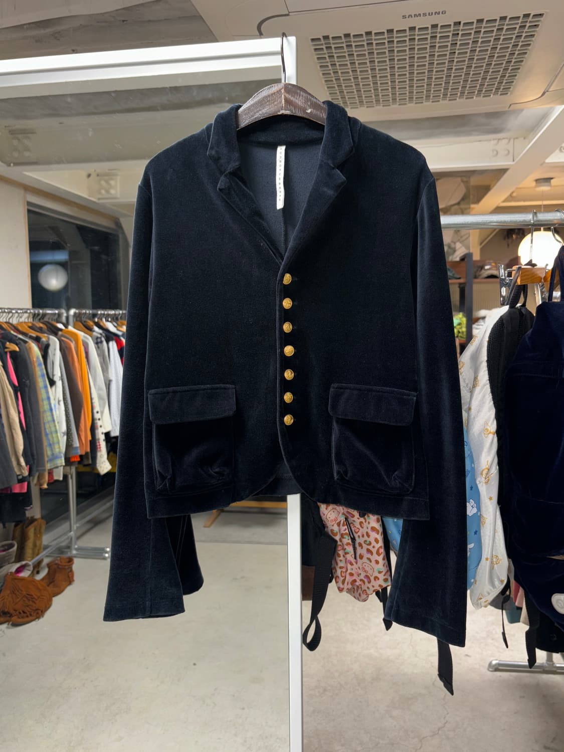 스나오 쿠와하라 벨벳 금장 자켓 상품이미지2