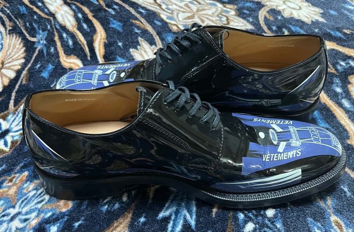 VETEMENTS 베트멍 처치스 블랙 레이스 더비 슈즈 상품이미지2