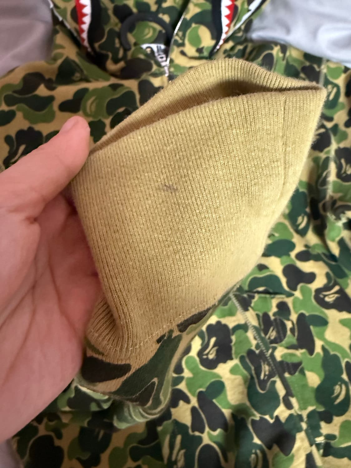 베이프 ABC 카모 후드집업 L사이즈  상품이미지3