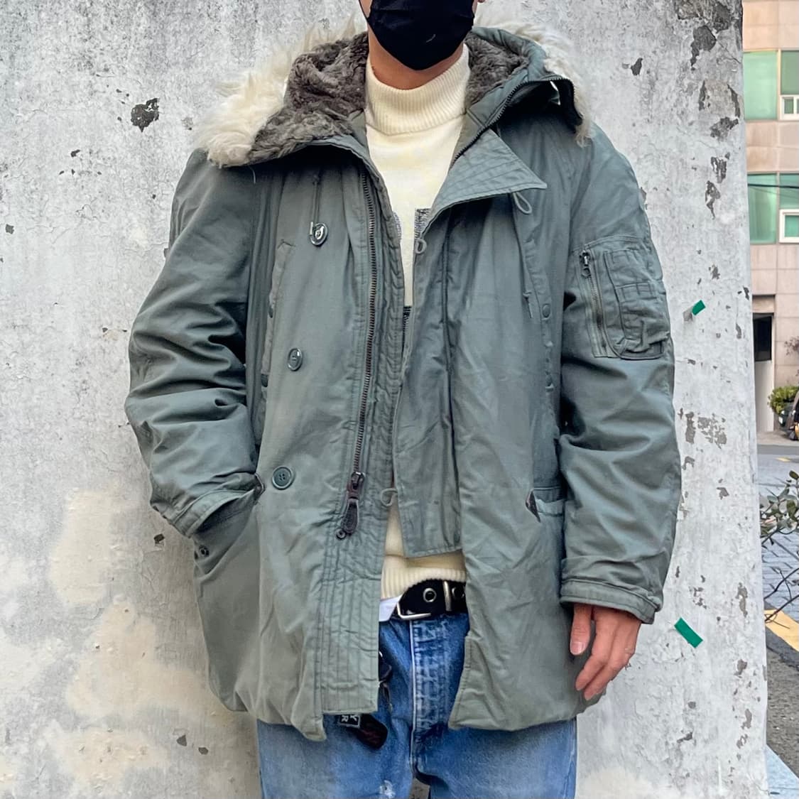 80s 오리지날 미군 N3B 파카 (105) 상품이미지8