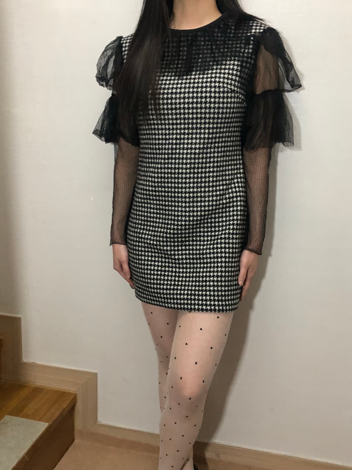 빈티지 블랙 레이스 원피스 상품이미지5