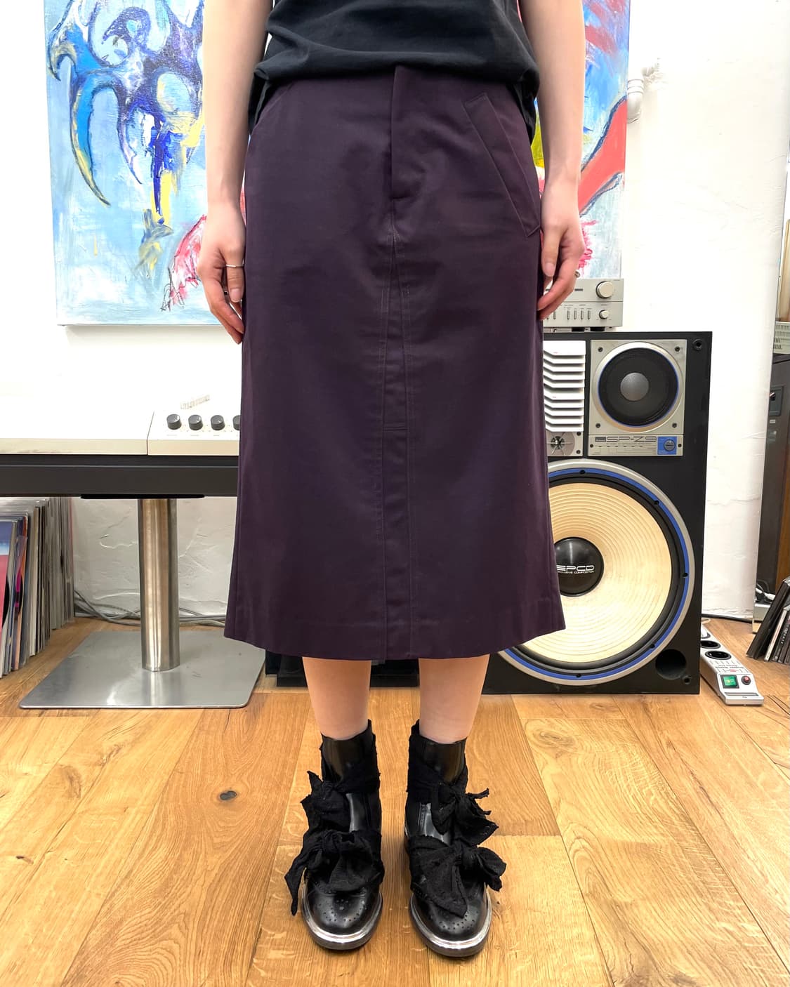 [42] MARNI 마르니 코튼 미디 스커트 상품이미지1