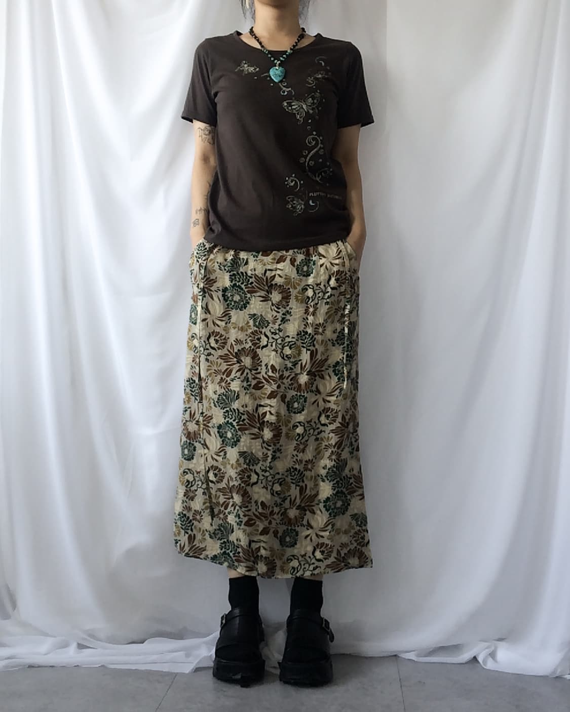 Butterfly printing t shirt 상품이미지1