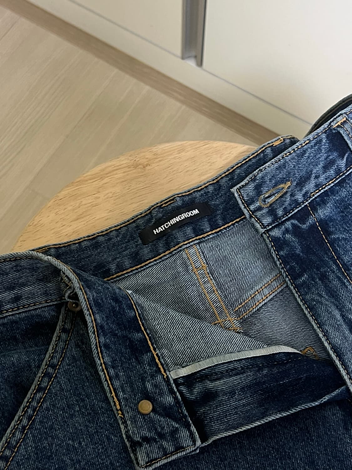 해칭룸 와이드 커브드 진 3사이즈 상품이미지3