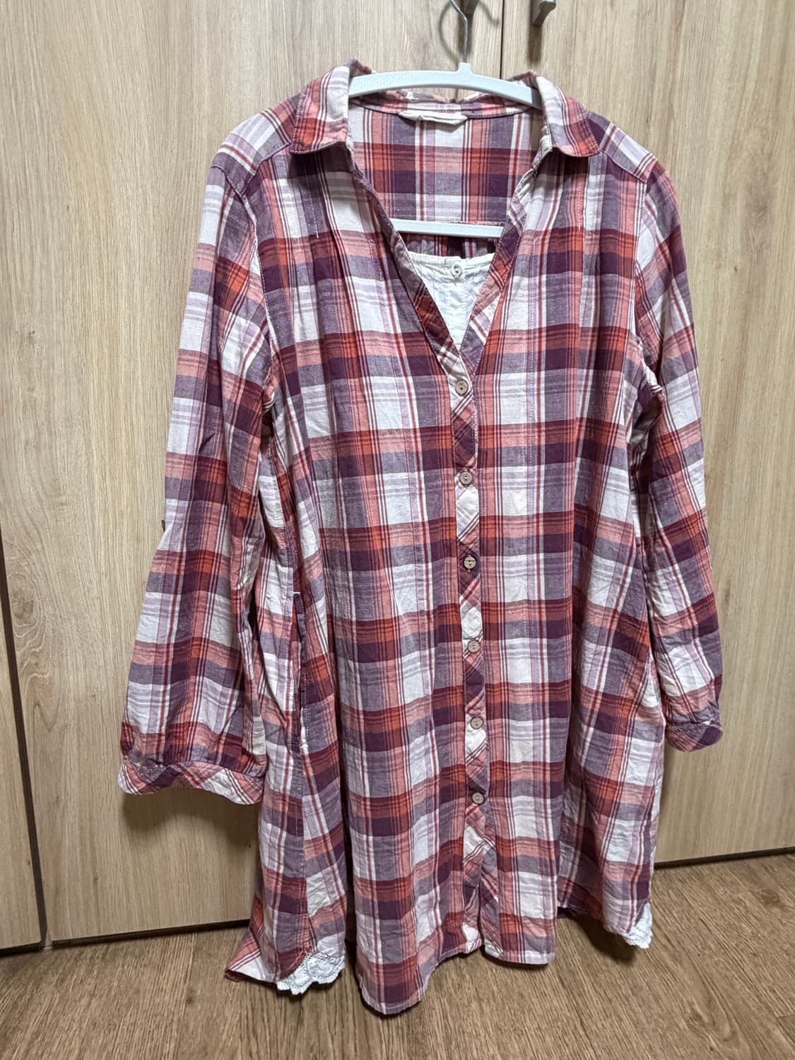 모리걸 레이어드 블라우스 셔츠 하구미 스즈코 상품이미지1