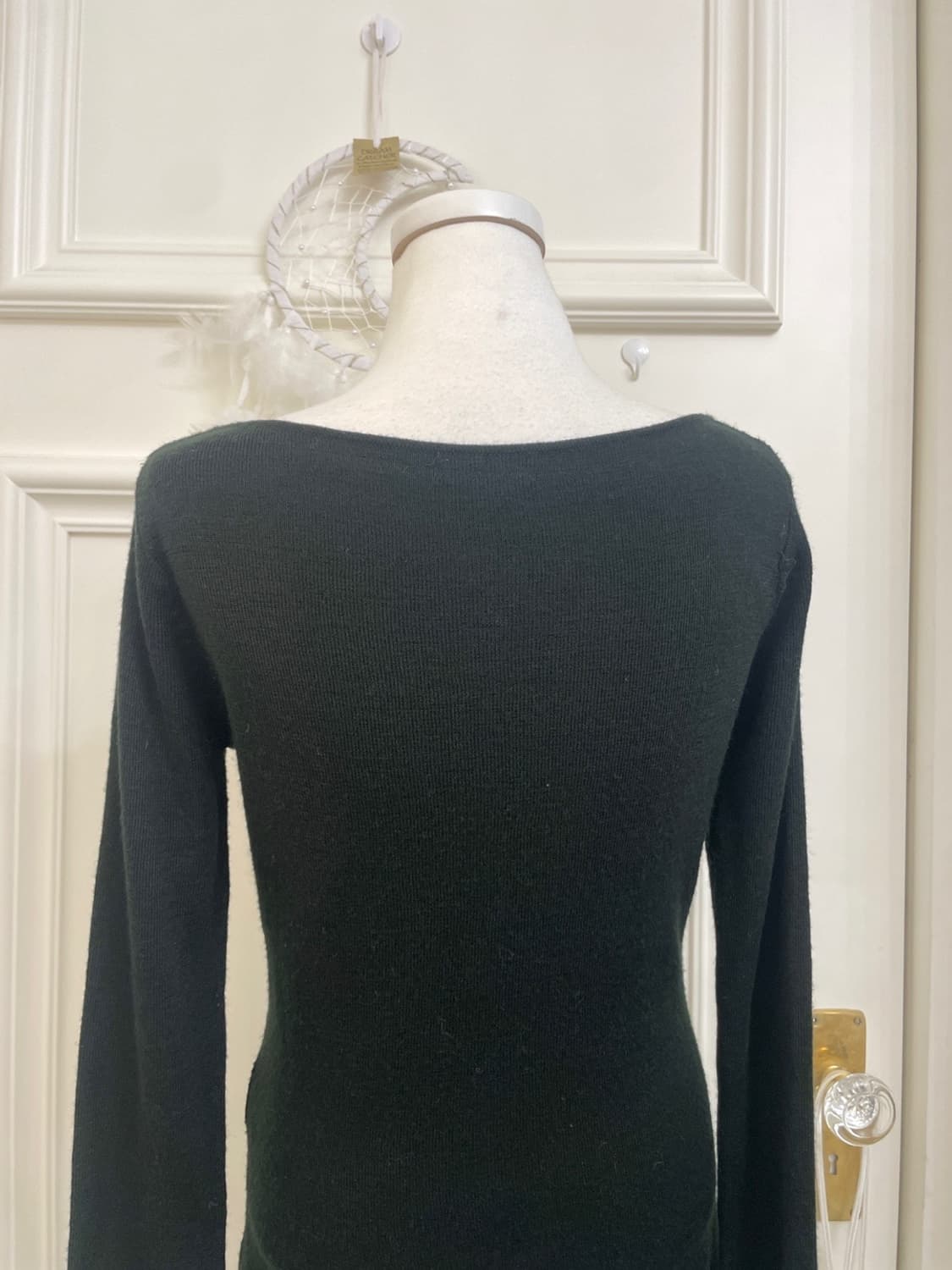 black neck stone point basic knit top 상품이미지4