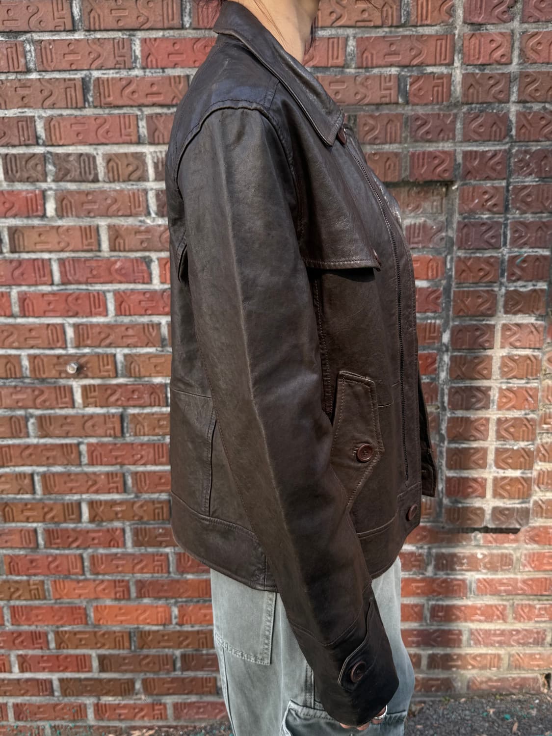 크리스크리스티 브라운 자켓 상품이미지5