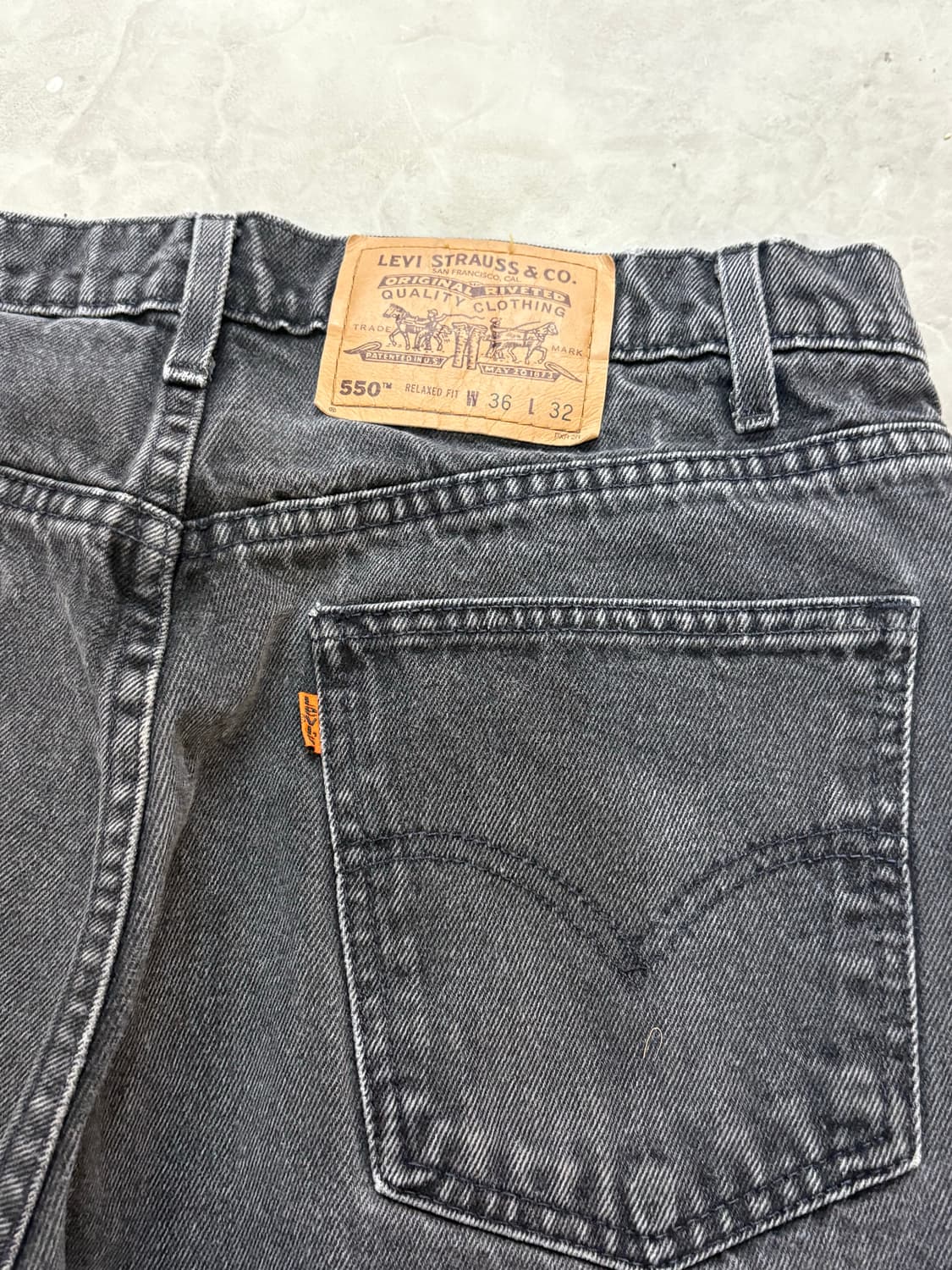 [34] 리바이스 550 오렌지탭 블랙 흑청 상품이미지5