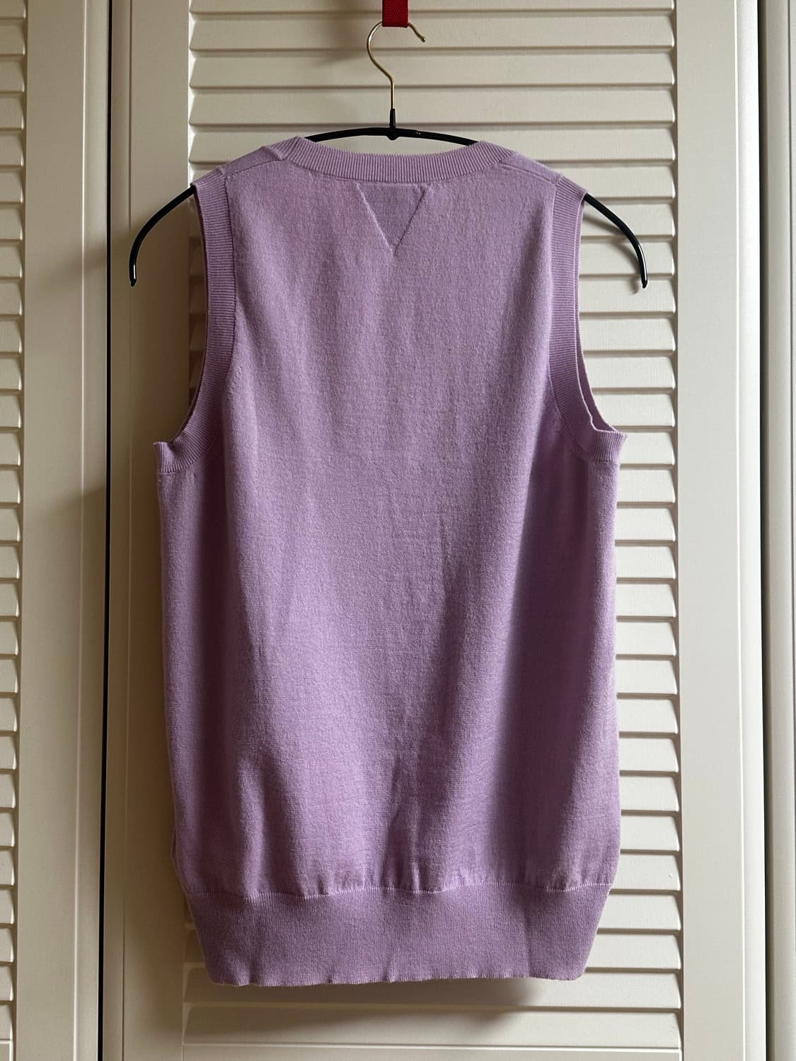 보테가 베네타 캐시미어 슬리브리스 니트 Lilac 상품이미지3