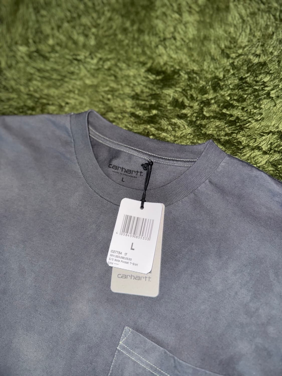 [L] 칼하트 WIP 핸드 다잉 1965 그래픽 포켓 티셔츠 상품이미지3