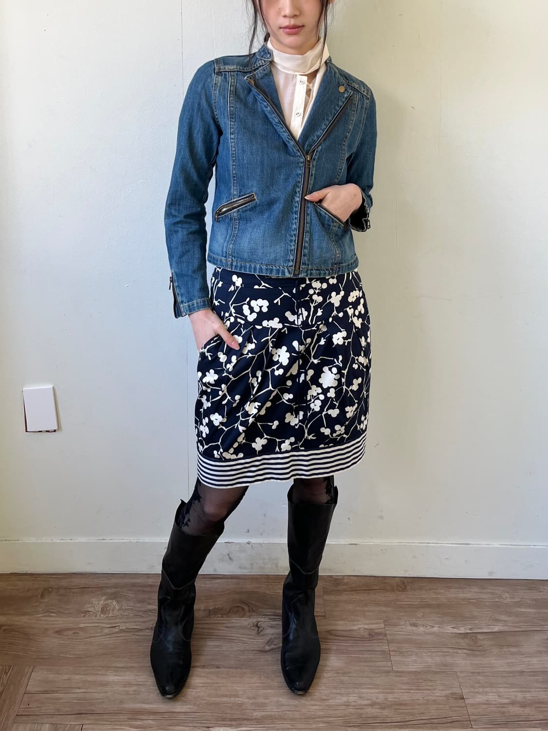 LANVIN 바이커 데님 자켓 상품이미지6