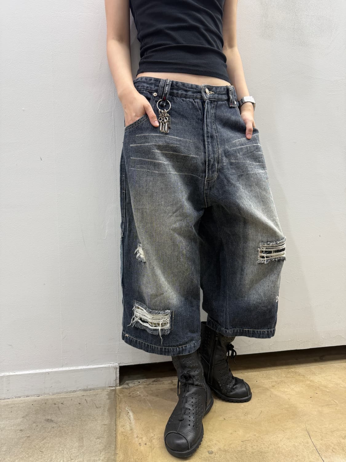 도그타운 그런지 워싱 데님 버뮤다팬츠 상품이미지7