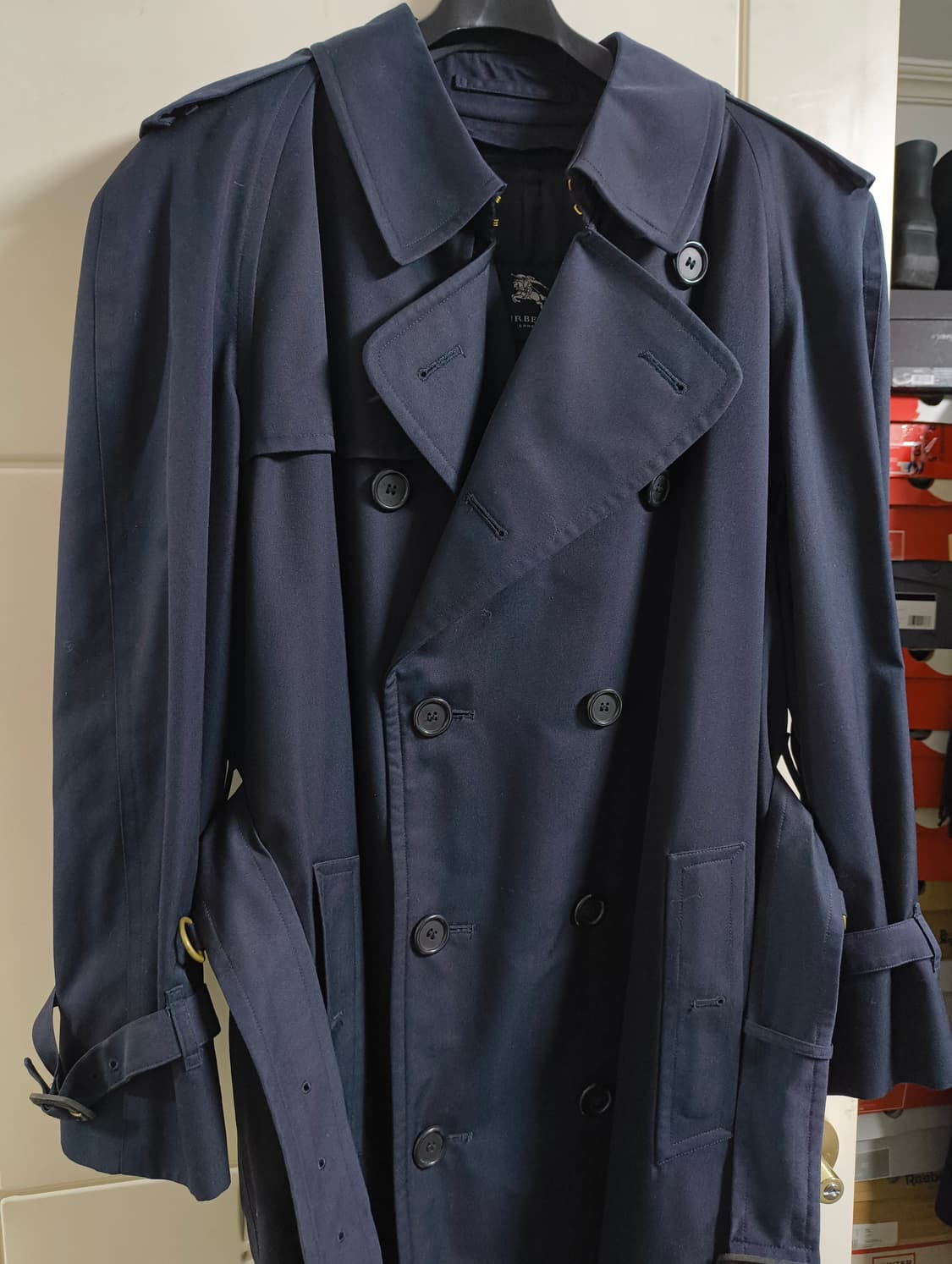 버버리 트렌치코트 네이비 52L 상품이미지3