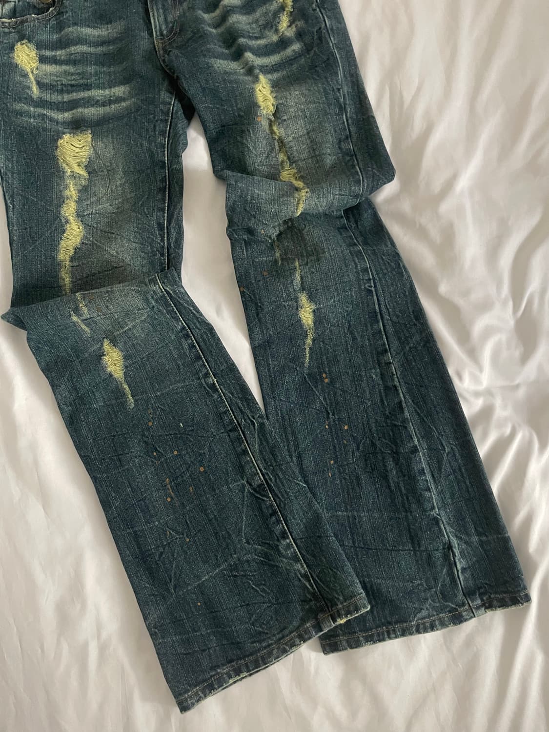 빈티지 y2k 워싱데님부츠컷팬츠 상품이미지3