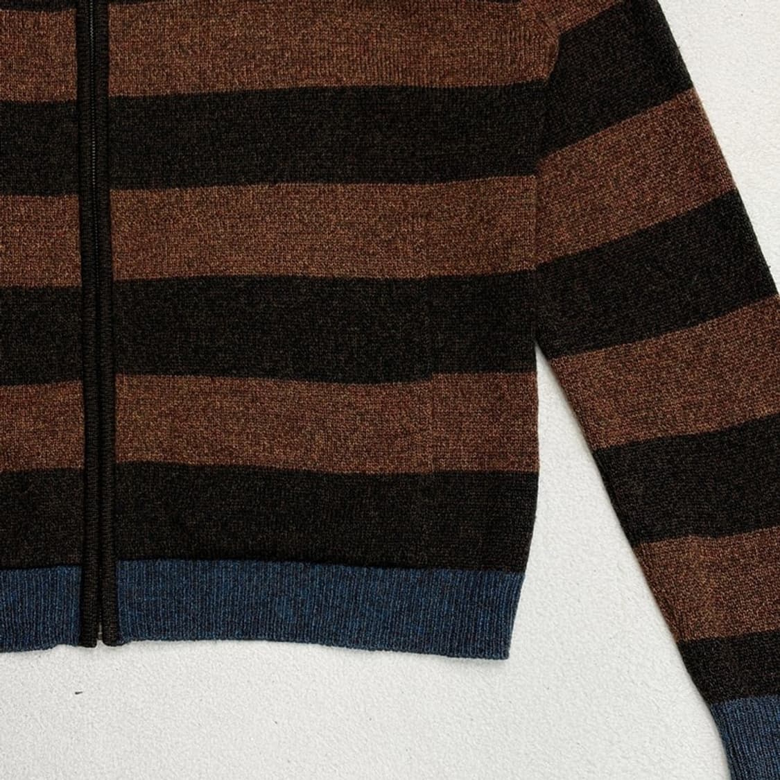 BEANPOLE 옴므 스트라이프 울 니트 집업 100 상품이미지2