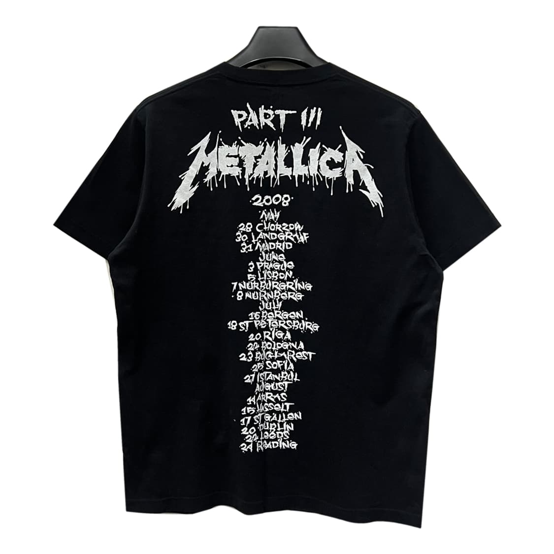 메탈리카 x 유니클로 2008 투어 기념 반팔티 XL 상품이미지3