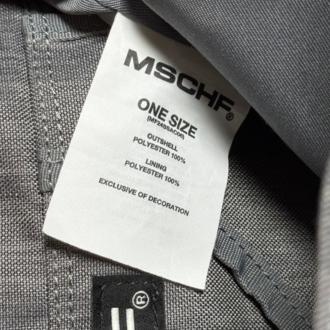 미스치프 롬버스 마켓백 차콜 그레이 상품이미지8