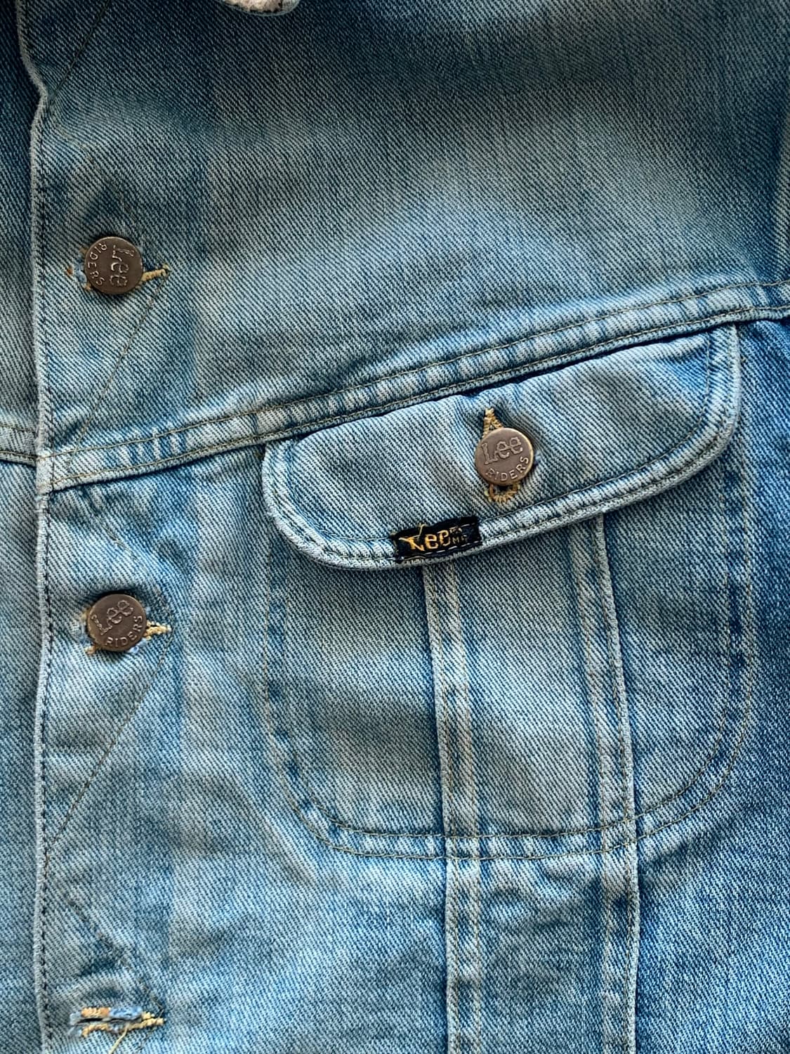 70s Lee Riders 스톰라이터 101-LJ 데님 트러커 자켓 상품이미지5