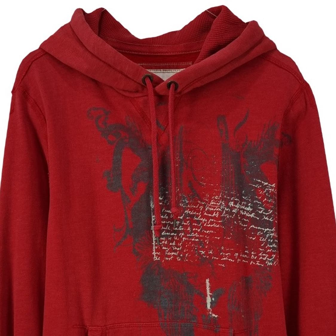 [아메리칸이글] Y2K 빈티지 그래픽 프린팅 후드티 레드 M19517 상품이미지4