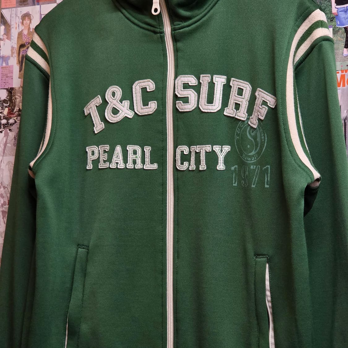 JPN 티엔씨 서프 투지퍼 그린 져지 상품이미지3