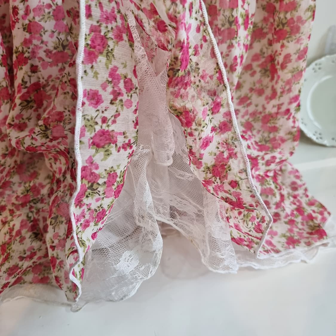 플로럴 프릴 튜닉 원피스 상품이미지4