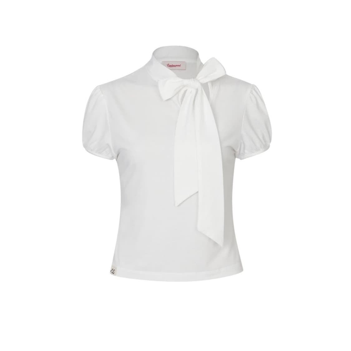 루루서울 ribbon tie 리본 타이 티셔츠 white 디브디자이너 상품이미지2