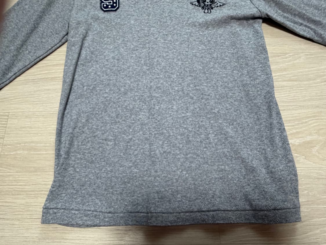 SHALOM DON'T KNOW LACE TOP (GRAY) 상품이미지7