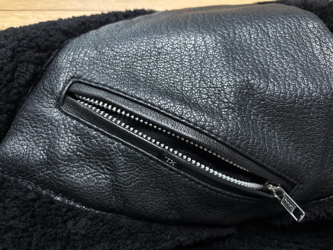 신흥사 블랙 무스탕 xl 상품이미지3