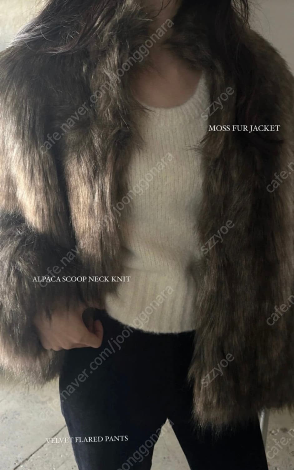 뉴욕나인스튜디오 퍼자켓 (브라운…카키) 상품이미지4