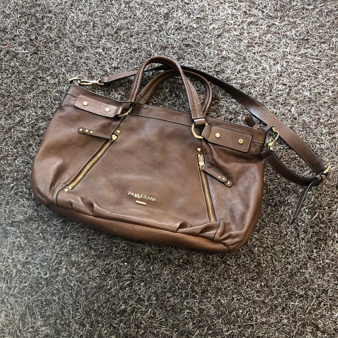 폴프랭크 브라운 가죽 토트 숄더백 상품이미지2