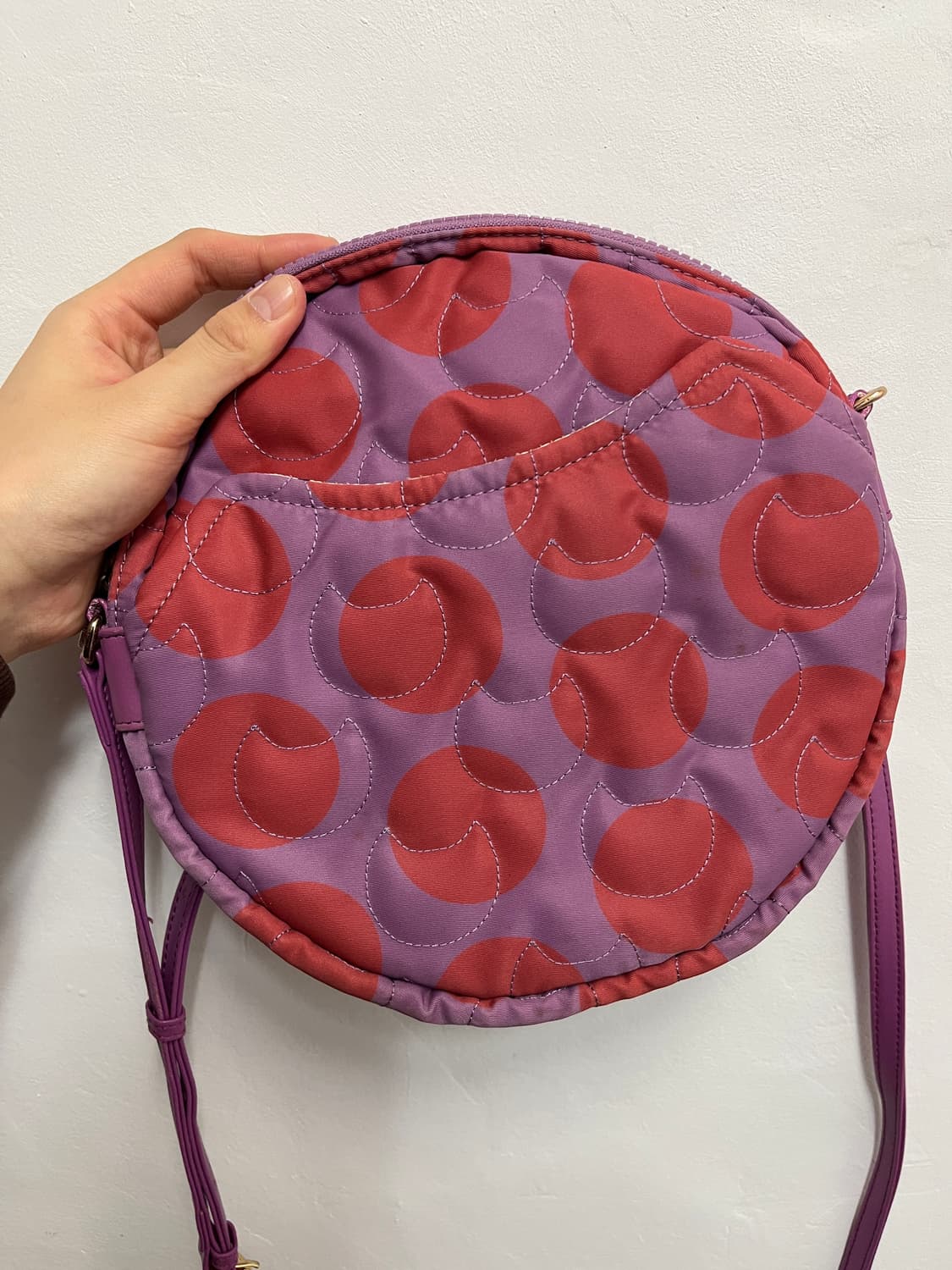 냥이가 숨겨진 퍼플 도트 크로스백 🐱 상품이미지7