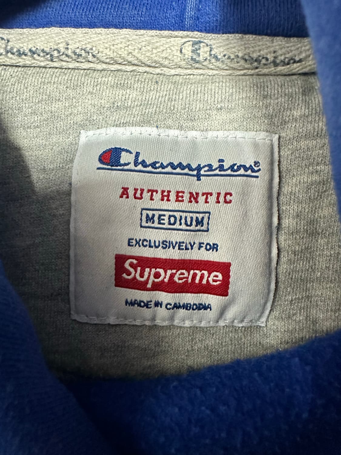 슈프림 챔피온 해비코튼 후드티 상품이미지5