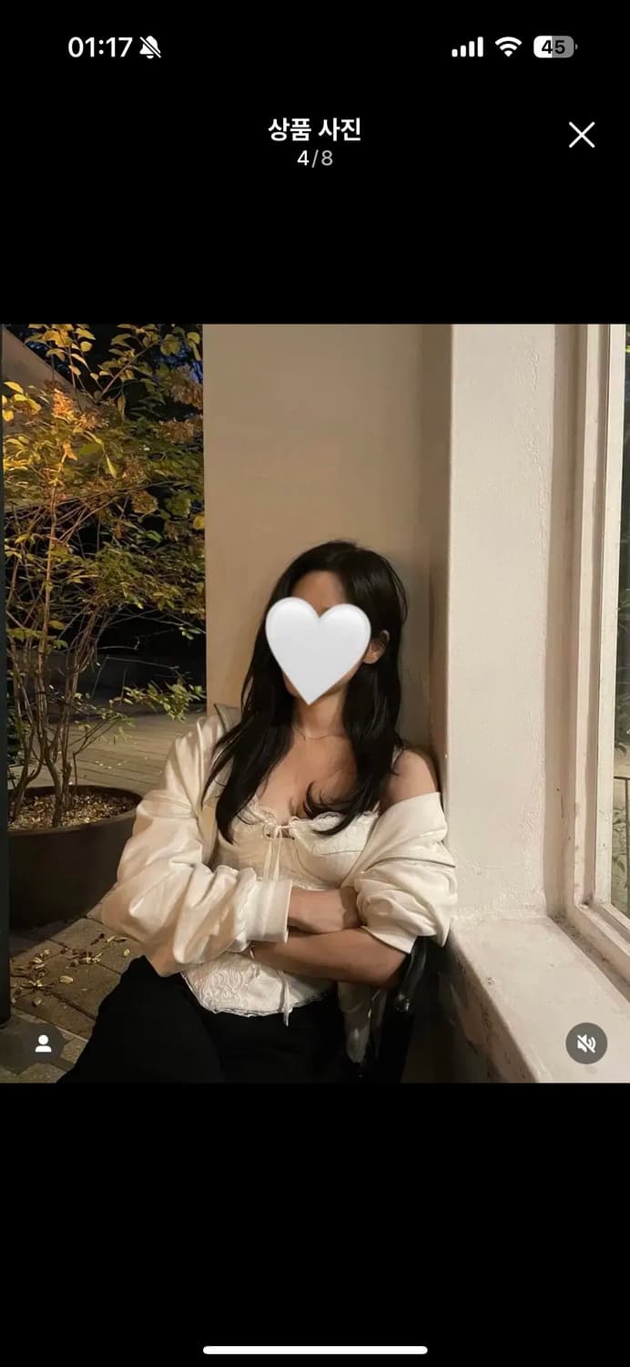 [택달린 새상품] 글로니 BLOOMING CORSET TOP WHITE 상품이미지4