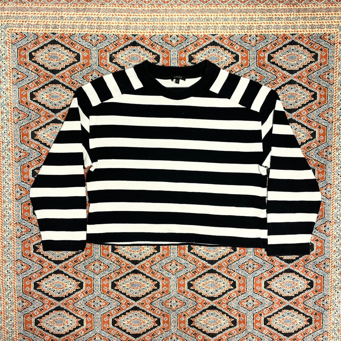 마시모두띠 단가라 크롭 코튼 니트 여성L 상품이미지1