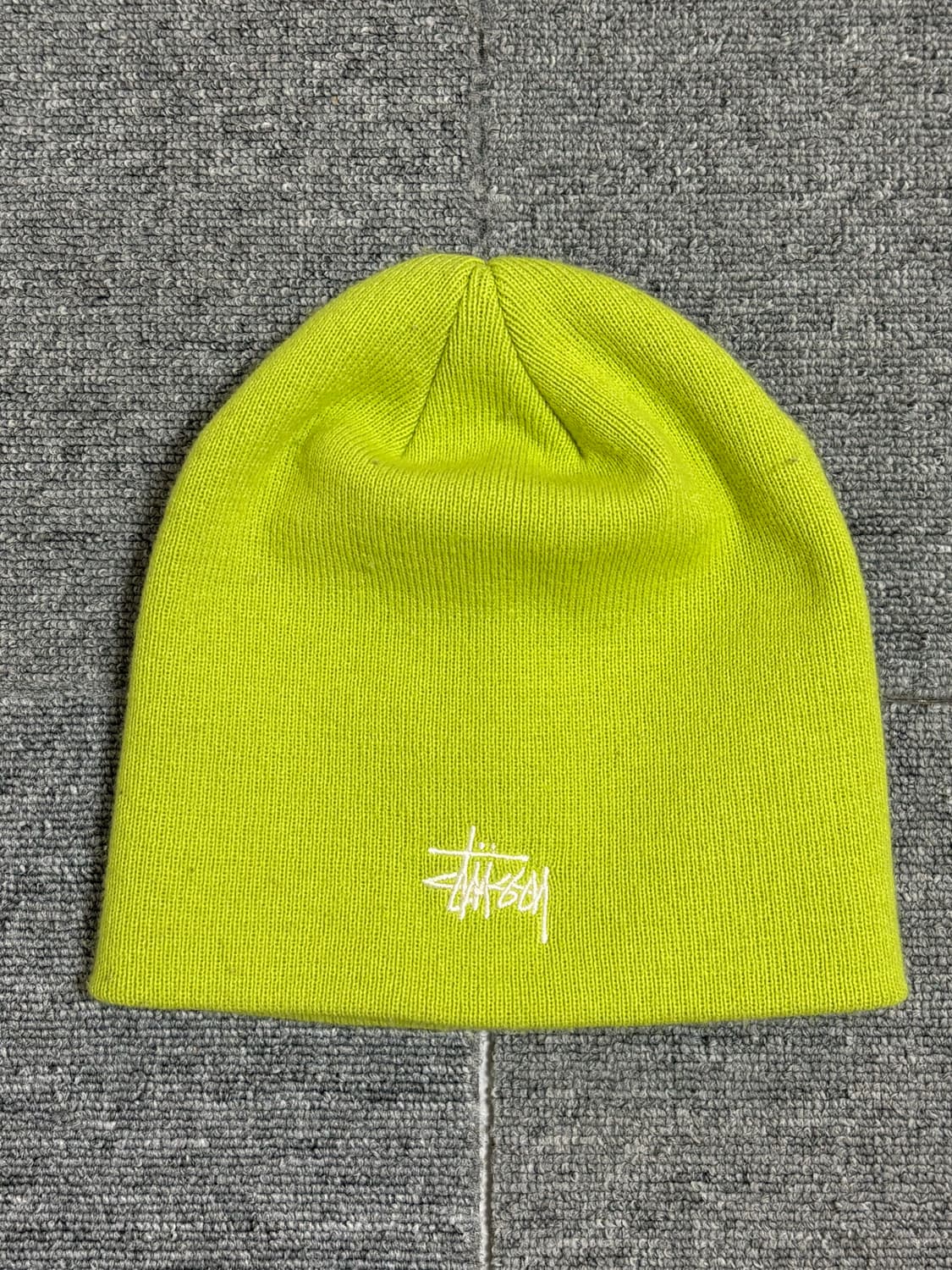 Stussy basic skullcap lime 상품이미지1