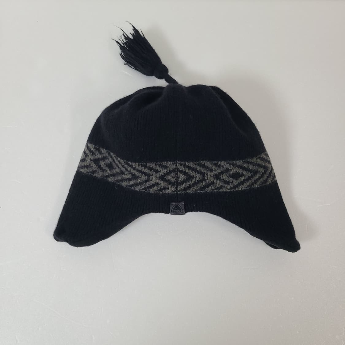 2002년 00s 나이키 ACG 올드 빈티지 이어플립 블랙 비니 모자 상품이미지7
