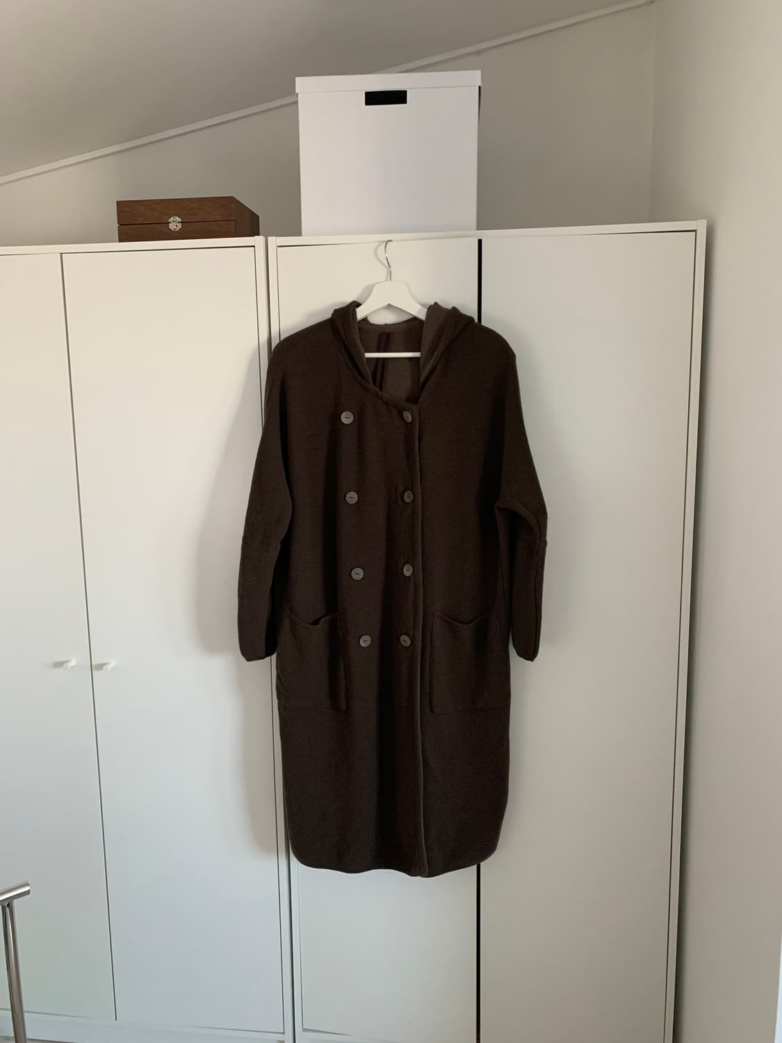 브라운 니트 코트 상품이미지1