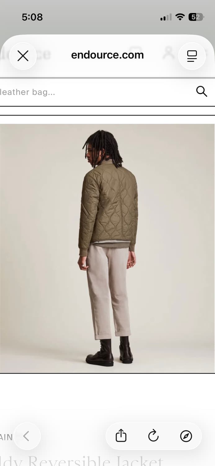 올세인츠 Caldy 리버시블 퀼팅 봄버 S 상품이미지2