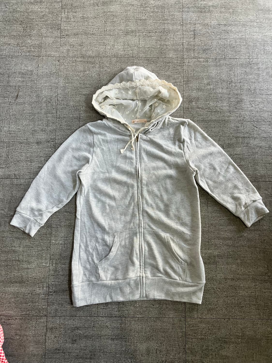 일본빈티지 Laiaiee 하구미모리걸 달천깔페어리 레이스 후드집업 상품이미지1