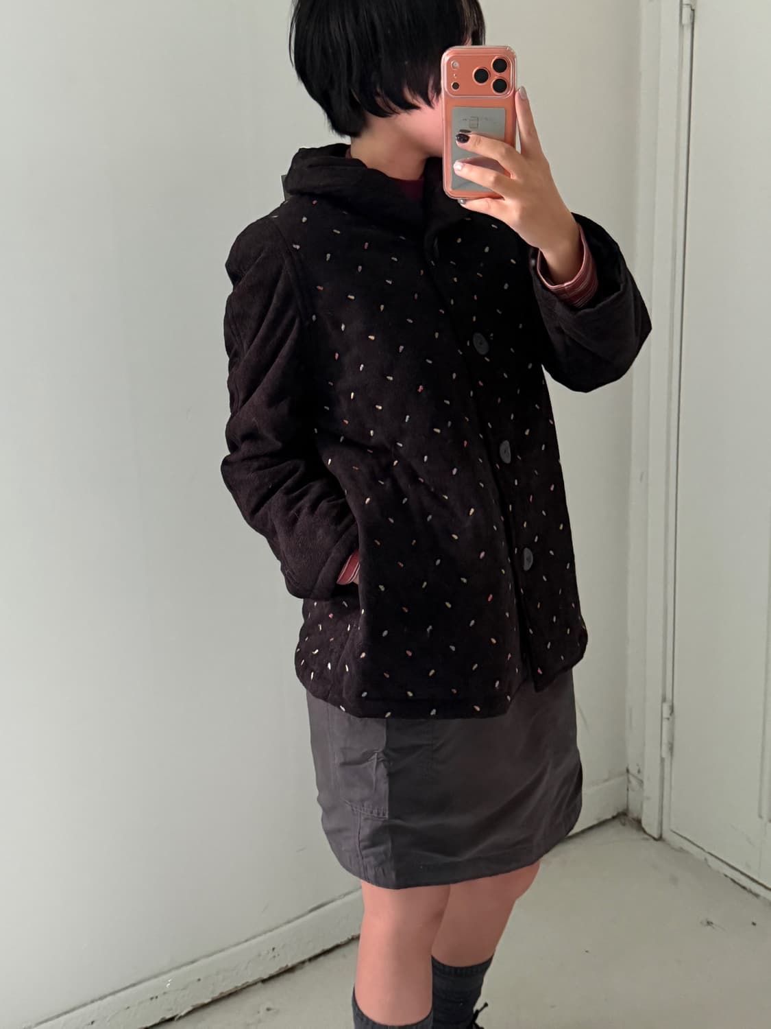 일본빈티지 Leespor 토핑 자수 패딩자켓 상품이미지1