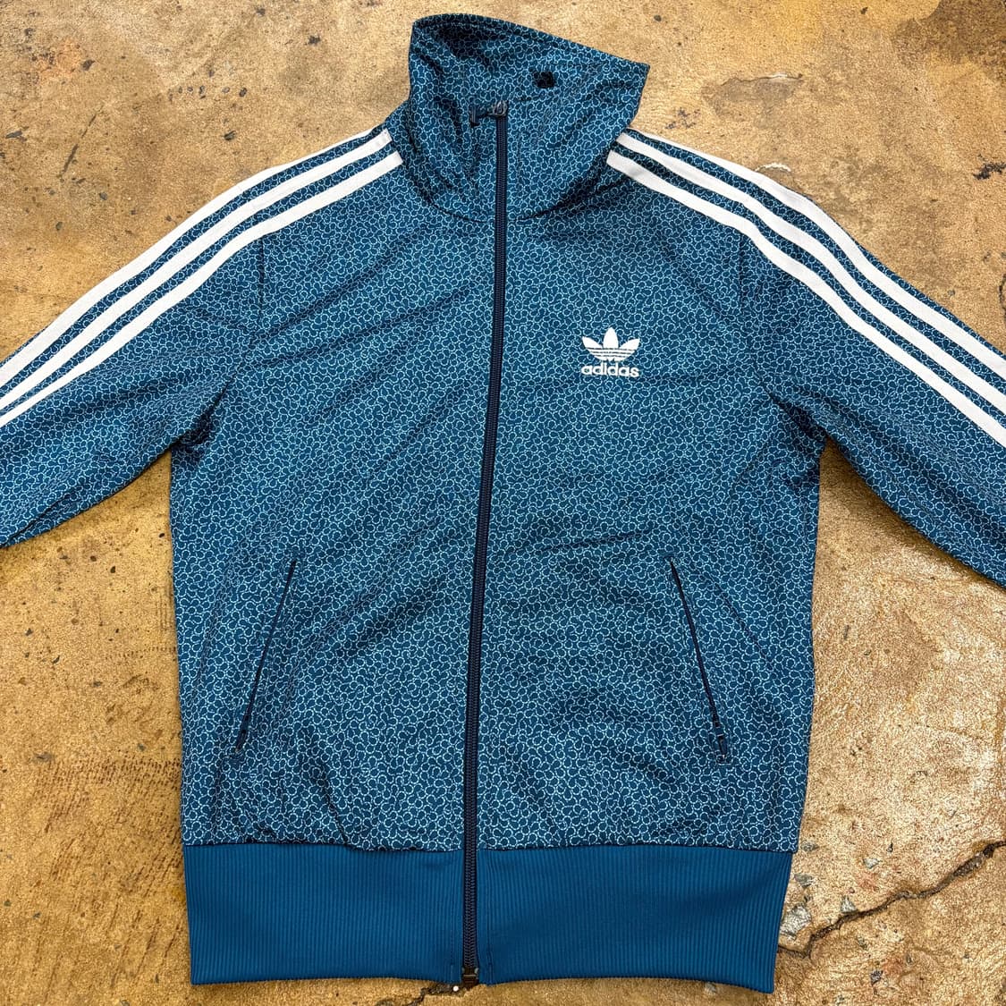 [정품/85] 아디다스 파이어버드 패턴 트랙탑 져지 블루 b15 상품이미지3