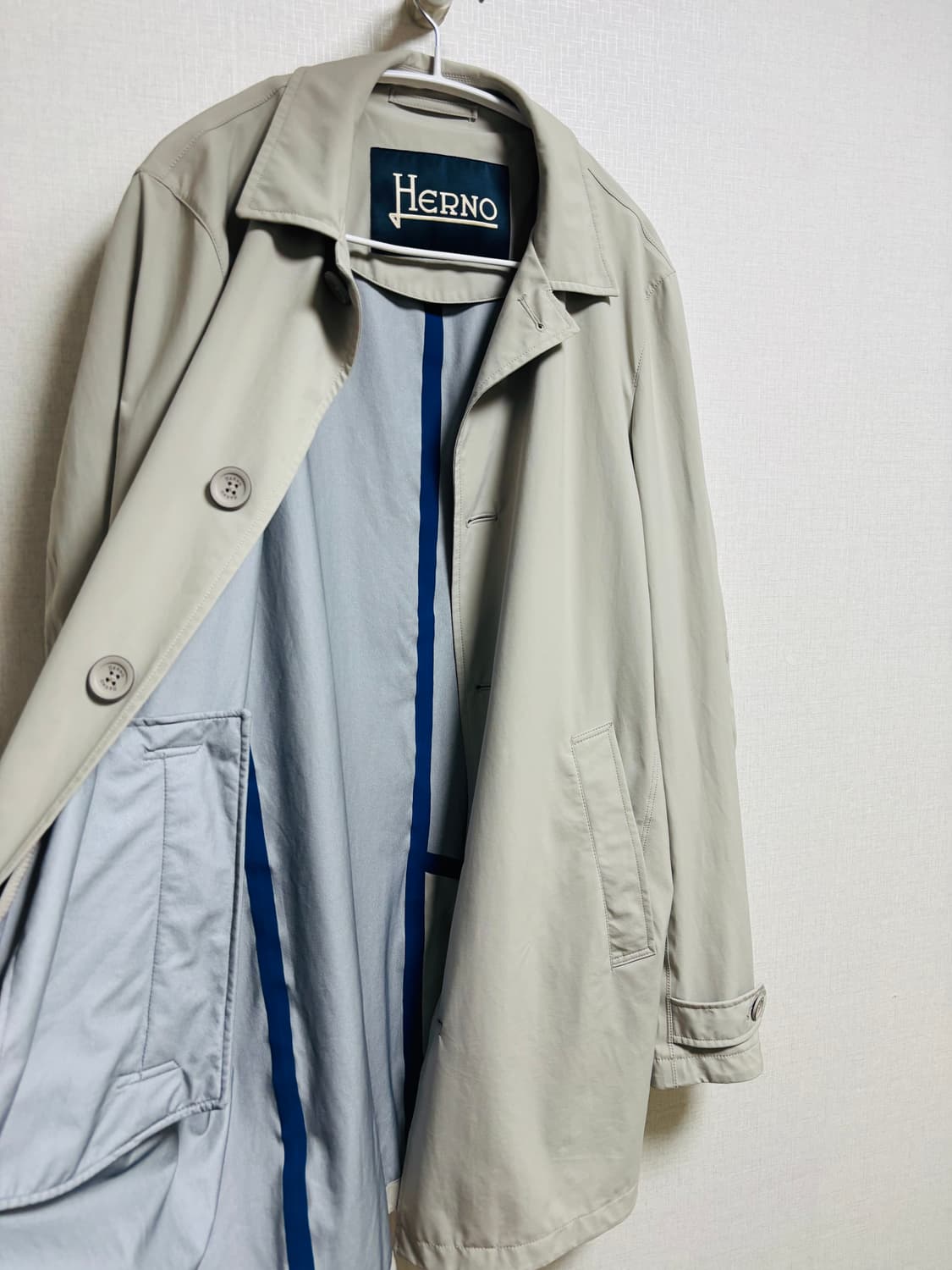 HERNO 에르노 라이트 베이지 트렌치코트 상품이미지2