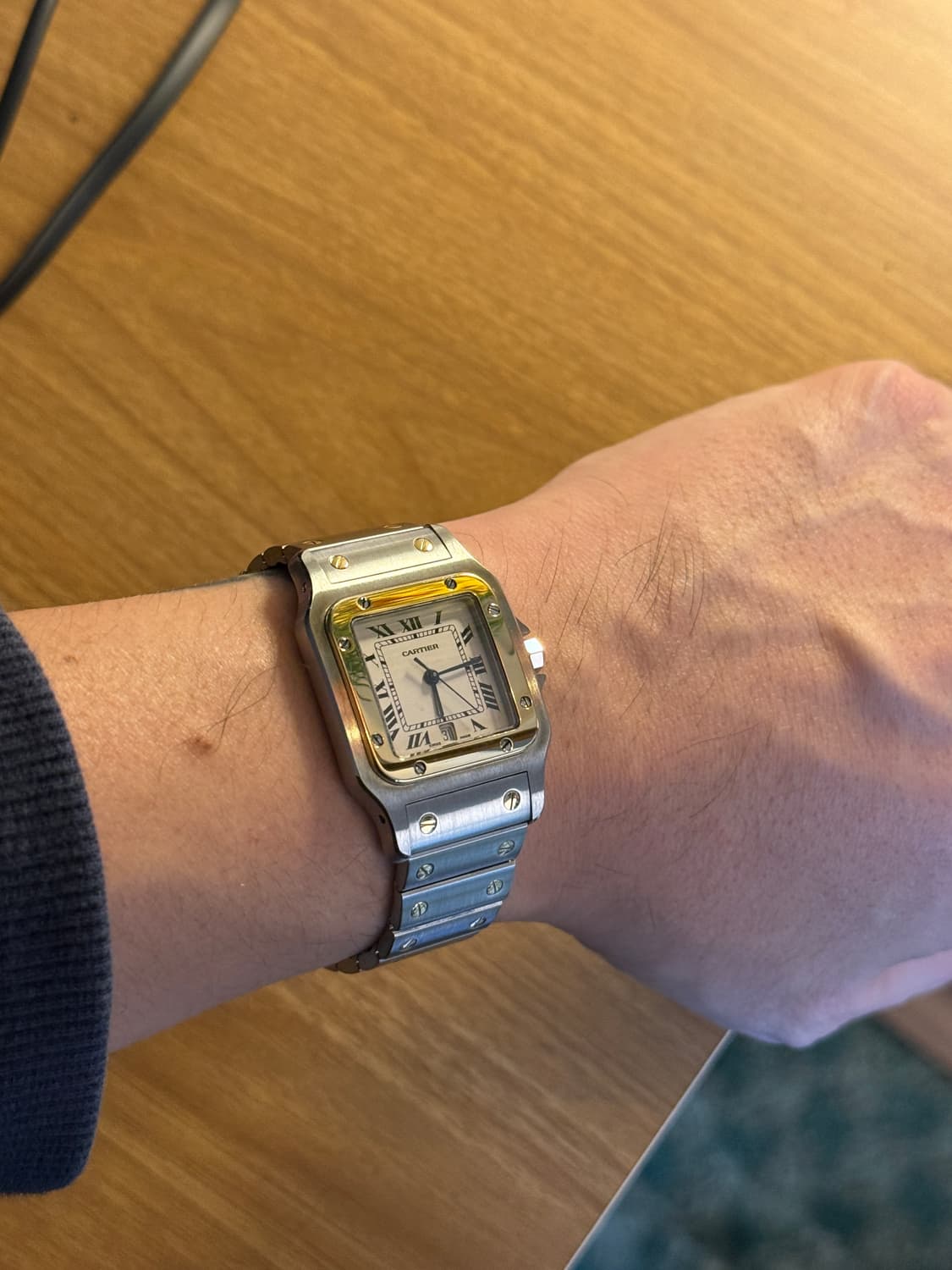 까르띠에 산토스 갈베 LM 라지 콤비 상품이미지6