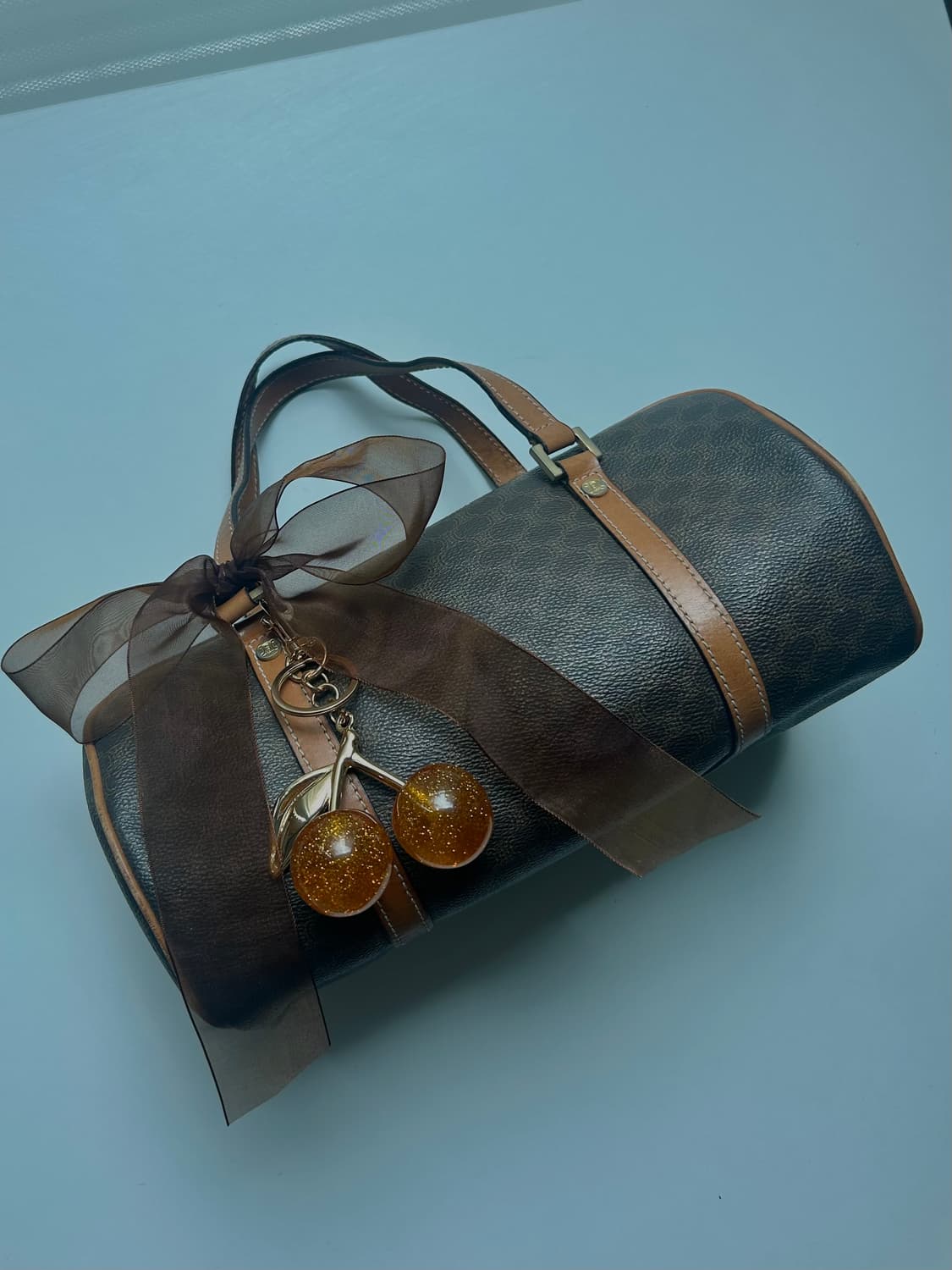 🤎))셀린느 정품 마카담 볼링 보스턴백 브라운 y2k 빈티지 가방 상품이미지1