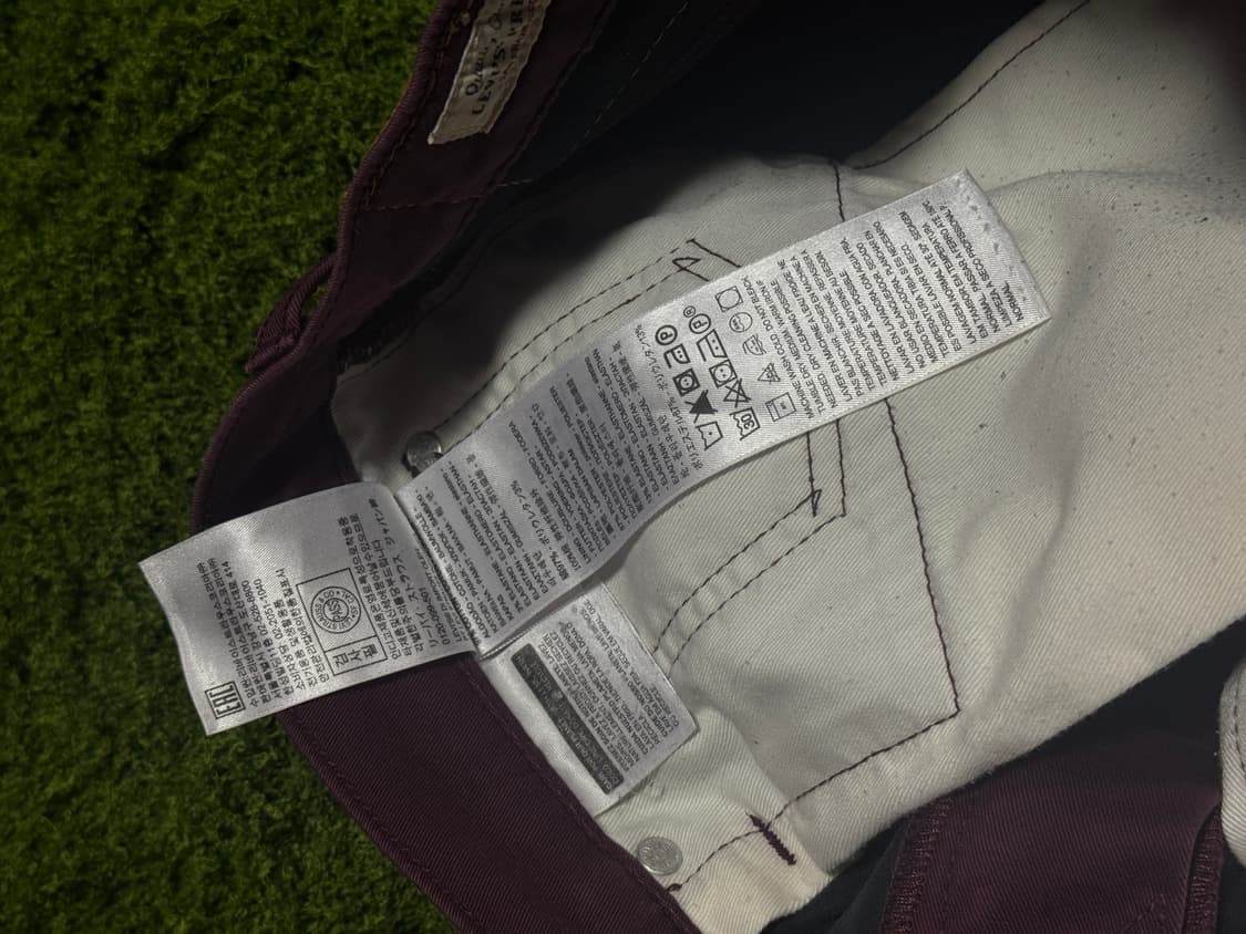 Livi’s 502 버건디 32x32 상품이미지6