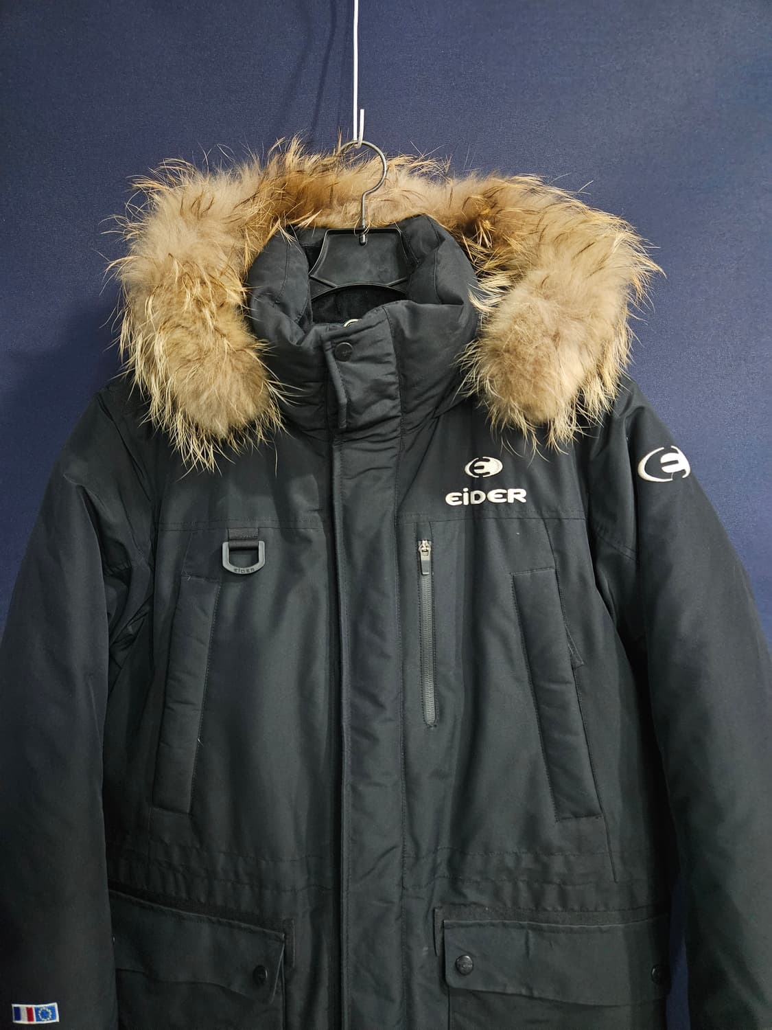 아이더 700필 블랙컬러 남성 100 덕다운 롱패딩  상품이미지7